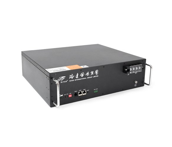 АКБ Акумулятор Ritar R-LFP 48V 50Ah LiFePO4 51,2V 50AH 2560Wh BMS25A@16S для монтажу у стійку 442x400х130,5мм Q1 31,2 кг