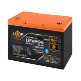 Аккумулятор LP LiFePO4 25,6V - 50 Ah (1280Wh) (BMS 80A/50А) пластик Smart BT