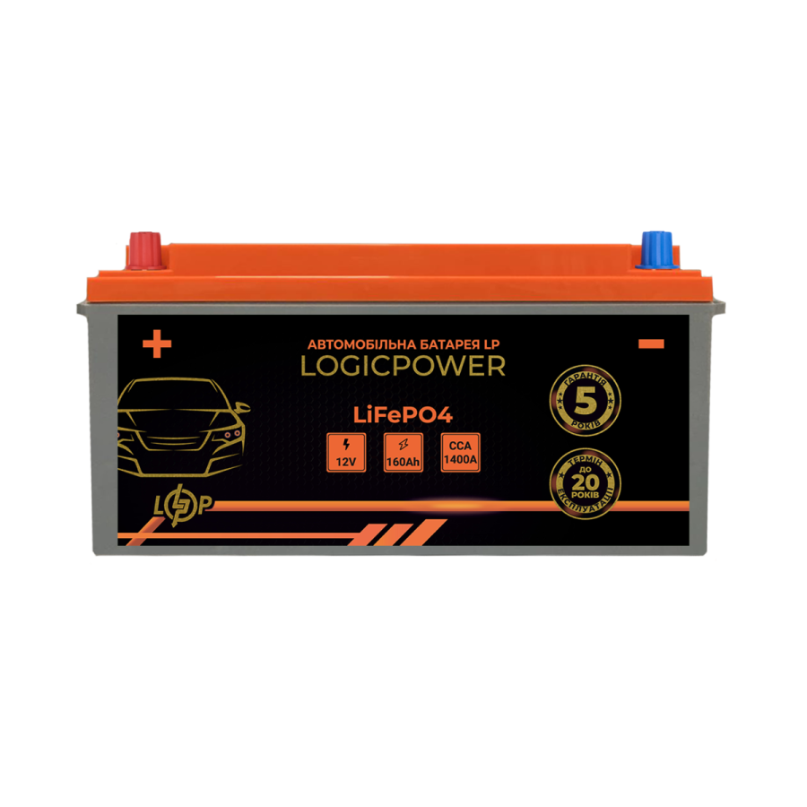 24770 Автомобільний літієвий акумулятор LP LiFePO4 12V - 160 Ah (+ зліва) BMS 1400А