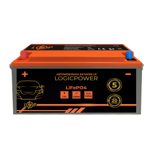 24770 Автомобильный литиевый аккумулятор LP LiFePO4 12V - 160 Ah (+ с лева) BMS 1400А