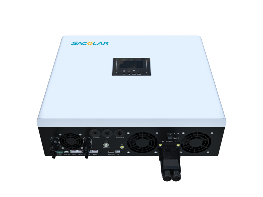 Комплект off-grid інвертор M6000H-48-BP 6 кВт 230В + акумуляторна батарея STR5L-A1 5 кВт Sacolar