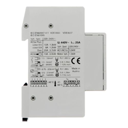 Контактор R25-20 25А 2NO 24В 50Hz (16533)