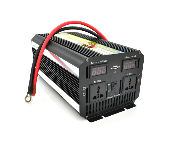 Інвертор напруги Voltronic Wm-7200 (4300Вт) + Charge 20A, 12/220 з апроксимованою синусоїдою, 2 універсальні розетки + USB, клем