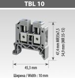 Гвинтова клема TBLOC TBL 10 синя