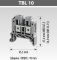 Гвинтова клема TBLOC TBL 10 синя