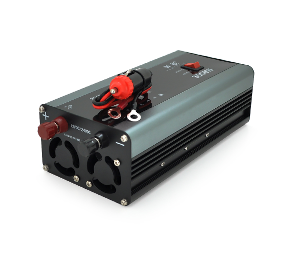 Инвертор напряжения AEV3500W, 12/220V с апроксимированной синусоидой, 2 универсальные розетки, 1*USB (DC:5V/2.4A), крокодилы, BOX