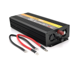 Інвертор напруги POWERMASTER-1500 (900Вт), 12/220V, Апроксимована синусоїда, 1 універсальна розетка, клем + крокодили, Box