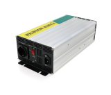 Інвертор напруги RITAR RSCU-1500, 12V/220V, 1500W з правільною синусоїдою, вбудований зарядний пристрій, 1xShuko, 1xUSB, клемні дроти, BOX, Q4
