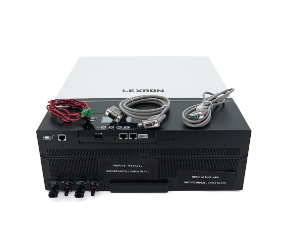 Гібридний інвертор Lexron-7200-48-230, 7200W, 48V, ток заряда 0-80A, 170-280V, MPPT (80А, 90-450 Vdc) Parallel