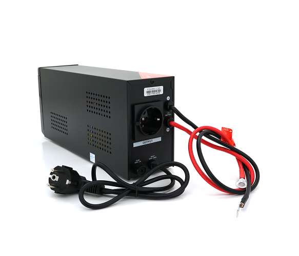 ДБЖ на 360Вт 12В з правильною синусоїдою RITAR RTSW-600NL12 LED під зовнішній АКБ, Q4 4,2 кг 236*85*130 мм