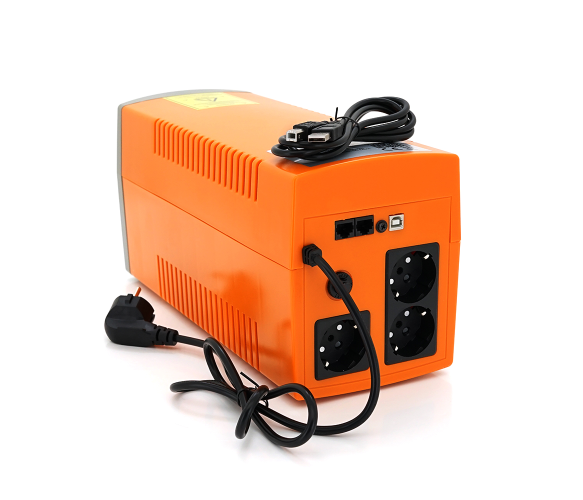 Источник бесперебойного питания (ИБП) MAKELSAN Lion1200VA (720W) Standby-L, LCD, 170-280VAC, AVR 1st, 3xSCHUKO socket, 1x12V9Ah, Plastic Case 150 х 353 х 162 мм
