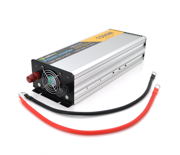 Інвертор напруги Solinved Sol-Yb24-1500M, 24V/220V, 1500W з апроксимованою синусоїдою, 2Shuko, USB, клемні дроти, Q6