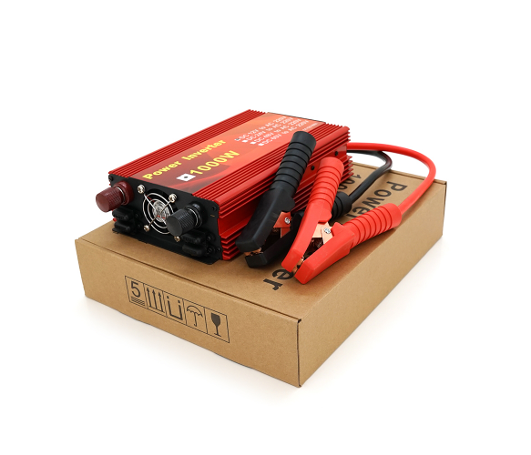 Інвертор напруги Demuda, 1000W 12/220V з апроксимованою синусоїдою, 1 універсальна розетка, клемні дроти, Q10