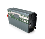 Інвертор напруги Demuda DMDPSW-2000W, 12V/220V, 2000W з правильною синусоїдою, 2 універсальні розетки, 2 USB, Rj 45, клемні дроти, Q6