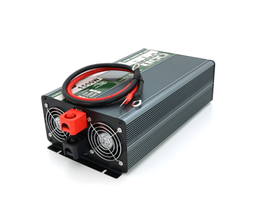 Інвертор напруги Demuda DMDPSW-1500W, 12V/220V, 1500W з правильною синусоїдою, 2 універсальні розетки, 2 USB, Rj 45, клемні дроти, Q6