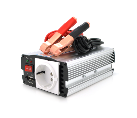 Инвертор напряжения MRV-15012 ((150W)), 12/220V, апроксимированная синусоида, 1Shuko, клєми + крокодилы, Box.Q20