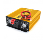 Інвертор напруги Mexxsun MXSPSW-1000, 24V/220V, 1000W з правильною синусоїдою, 2 Shuko, клемні дроти, Q4