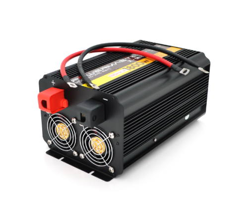 Інвертор напруги POWERMASTER, 24V/220V, 1800W з модифікованою синусоїдою, 2 Shuko, клеми
