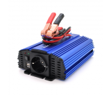 Інвертор напруги Tommatech MS-600, 12V/220V, 600W з апроксимованою синусоїдою, 1Shuko, USB, клемні дроти, АЗУ+ затискачі, Q15