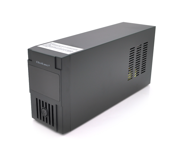 Джерело безперебійного живлення (ДБЖ) Qoltec QLT850 (480W) Proxima-L, LCD, AVR, 2st, 2xSCHUKO socket, 1x12V9Ah, plastik Case
