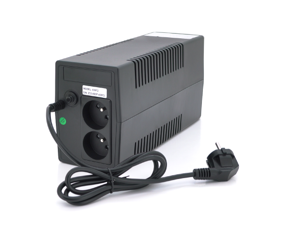 Источник бесперебойного питания (ИБП) Qoltec QLT1000 (600W) Proxima-L, LED, AVR, 3st, 2xSCHUKO socket, 1x12V9Ah, metal Case