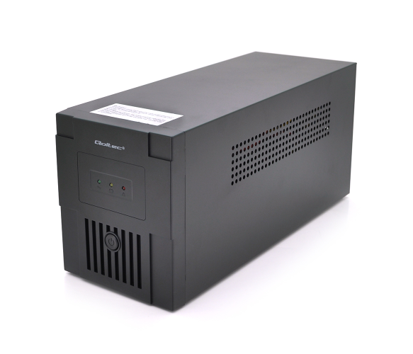 Источник бесперебойного питания (ИБП) Qoltec QLT1200 (720W) Proxima-L, LED, AVR, 3st, 2xSCHUKO socket, 2x12V7Ah, metal Case