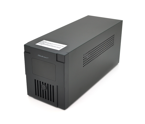 Источник бесперебойного питания (ИБП) Qoltec QLT1200 (720W) LСD, AVR, 3st, 2xSCHUKO socket, 2x12V7.5Ah, metal Case