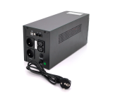 Источник бесперебойного питания (ИБП) Qoltec QLT1200 (720W) LСD, AVR, 3st, 2xSCHUKO socket, 2x12V7.5Ah, metal Case