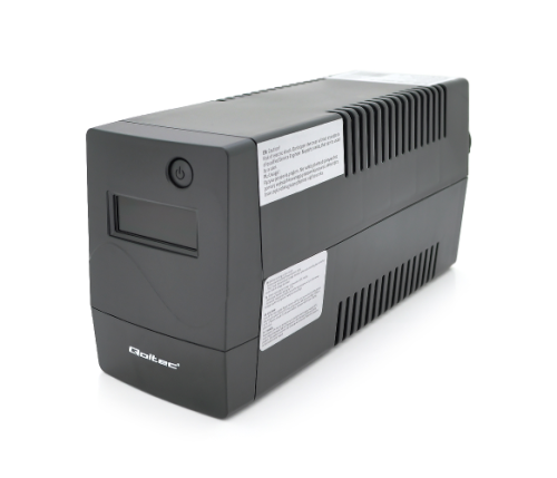 Джерело безперебійного живлення (ДБЖ) Qoltec QLT450 (240W) LED, AVR, 2st, 2xSCHUKO socket, 1x12V4,5Ah, plastik Case
