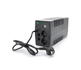 Джерело безперебійного живлення (ДБЖ) Qoltec QLT450 (240W) LED, AVR, 2st, 2xSCHUKO socket, 1x12V4,5Ah, plastik Case