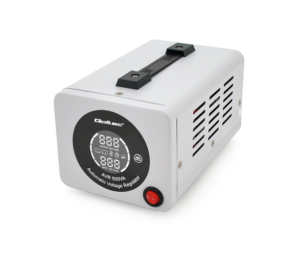 Стабілізатор Qoltec AVR-500VA, аналогова індикація, 400W, 1 schuko, Q6