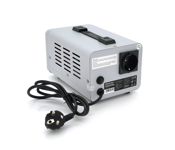 Стабилизатор Qoltec AVR-500VA, аналоговая индикация, 400W, 1 schuko, Q6