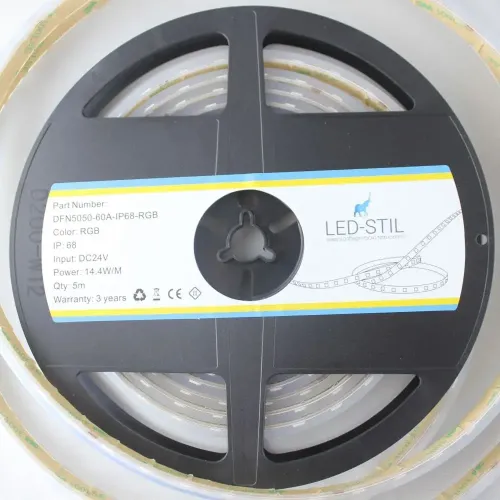 Лед стрічка led-stil 24В DFN5050-60A-IP68-RGB-24V 14,4W RGB CRI 80