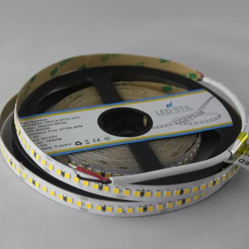 Лед стрічка led-stil DFP2835-192C4-IP33-24V 192-2835-24V-IP33 18W 2700Лм 4000K CRI 85+