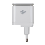 Зарядка для телефона LP 25W (Type-C+USB) QC3.0 PD + кабель (Type-C to Type-C) 25WCH