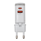 Зарядка для телефона LP 25W (Type-C+USB) QC3.0 PD + кабель (Type-C to Type-C) 25WCH