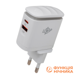 Зарядка для телефона LP 25W (Type-C+USB) QC3.0 PD + кабель (Type-C to Type-C) 25WCH
