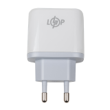 Зарядка для телефону LP 45W (Type-C+USB) QC + кабель (Type-C to Type-C) 45WCH