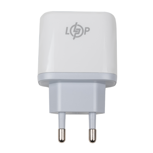 Зарядка для телефона LP 45W (Type-C+USB) QC + кабель (Type-C to Type-C) 45WCH