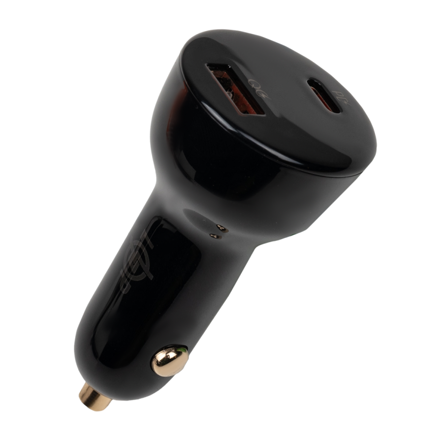 Зарядка в прикуриватель LP 100W Type-C+USB (QC4/PD3.0/PPS) WCH01