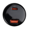Зарядка в прикурювач LP 100W Type-C+USB (QC4/PD3.0/PPS) WCH01