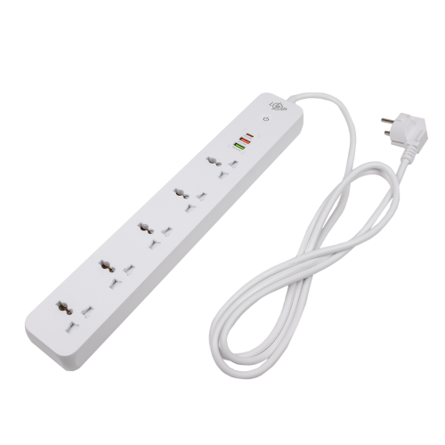 Мережевий фільтр (подовжувач) LP (5x220V-2500W, 1xUSB-38W/PD/QC3.0, 1xType-C 20W, 1xUSB 18W)