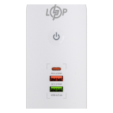 Мережевий фільтр (подовжувач) LP (5x220V-2500W, 1xUSB-38W/PD/QC3.0, 1xType-C 20W, 1xUSB 18W)