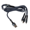 Кабель (шнур) LP 3 в 1 USB 3.0 to Type-C/Lightning/Micro-USB 1м (C20CM)