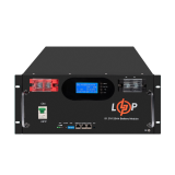 Акумулятор LP LiFePO4 51,2V - 120 Ah 6000Wh (Smart BMS 100A) с LCD RM AB RS485/CAN