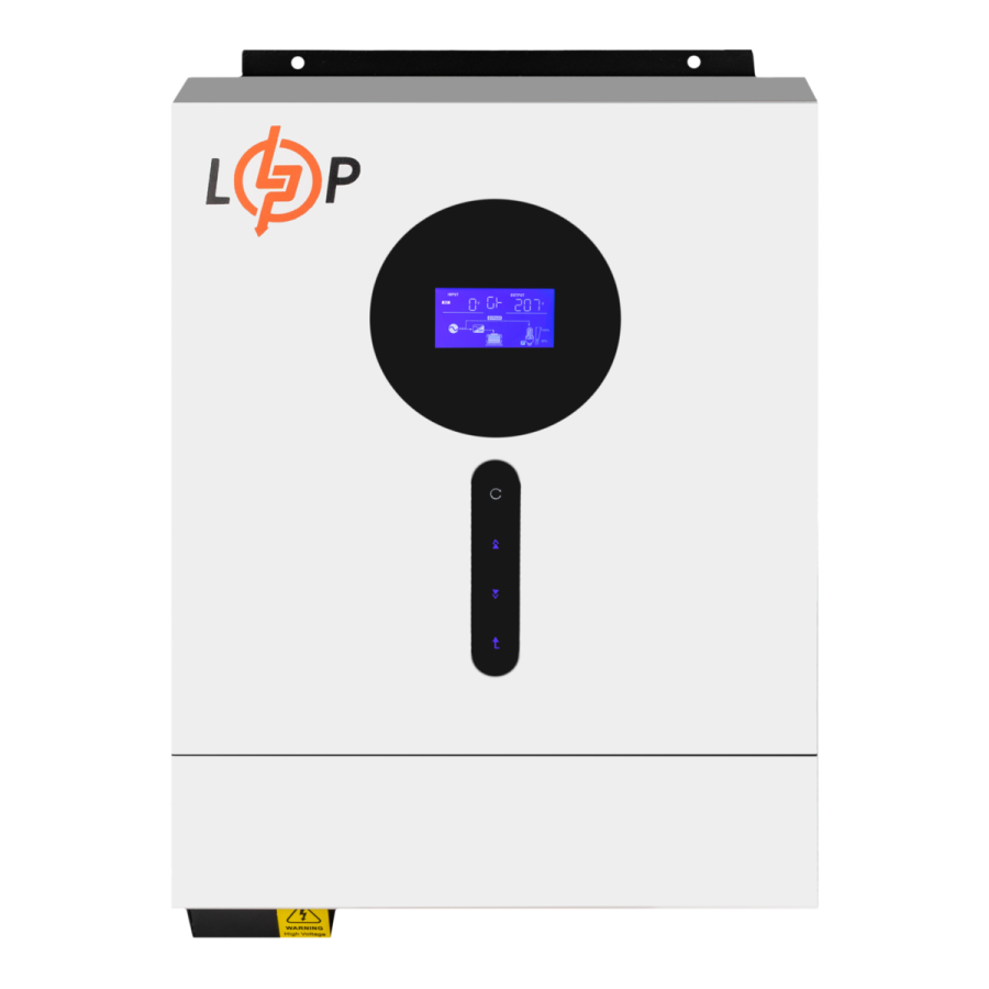 Гібридний сонячний інвертор (ДБЖ) LPW-VM II Elite 6000VA (6000Вт) 48V 120A MPPT 60-450V ON-OFF GRID