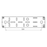 Розподільний щит під розетки IDE 4 модуля IP65 з шинами N і PE 385x102x105 мм (CSN4PT)