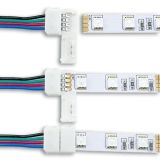 Конектор PROLUM™ для LED стрічки 10 мм, RGB + 2 затискача