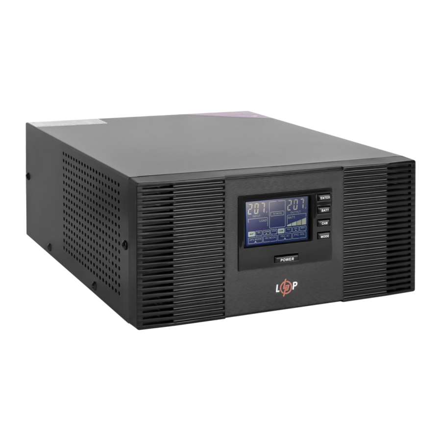ДБЖ з правильною синусоїдою 12V LPM-PSW-1500VA (1050Вт) під зовнішній АКБ