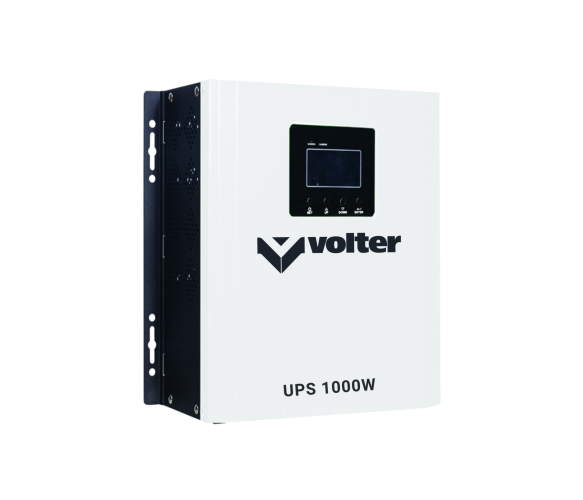 ДБЖ з правильною синусоїдою VOLTER - 1000 (1000Вт), 12V під зовнішню батарею, струм заряду 1-15А, пікова потужність до 2000Вт